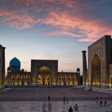 Samarkand - námestie Registan